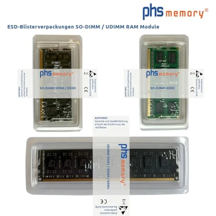 PHS memory 16GB RAM Speicher für Synology DiskStation DS225+, DDR4 SO DIMM 2666MHz Speichererweiterung – Bild 2