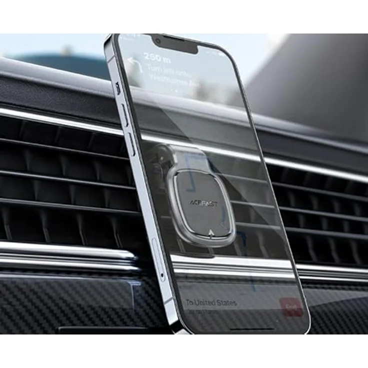 Acefast KFZ Handy-Halterung Magnetischer Autotelefonhalter für Lüftungsgitter grau – Bild 3