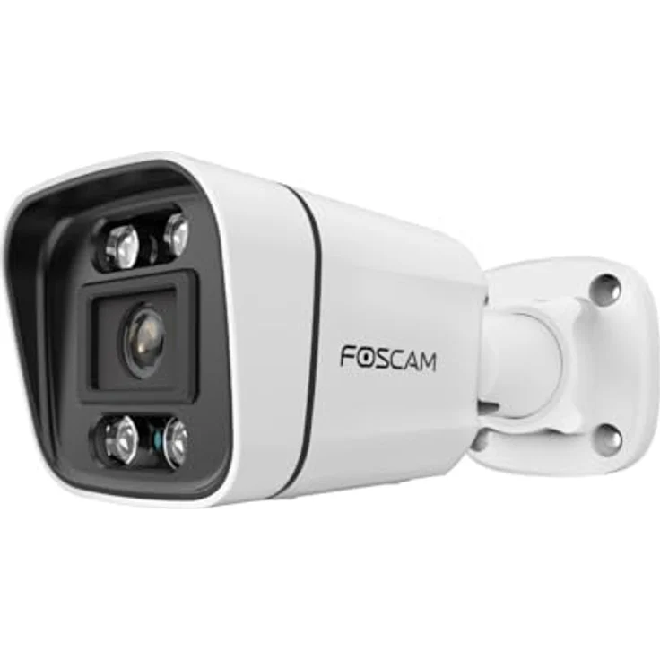 Foscam V5EP-W Überwachungskamera, 5MP PoE IP Kamera mit Aluminium-Gehäuse, IP66, Zwei-Wege-Audio, Nachtsicht – Bild 1