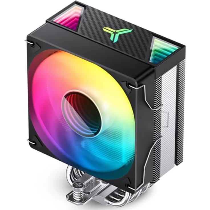 Jonsbo CR-1000 V2 PRO ARGB CPU-Kühler, 120mm - schwarz, leistungsstarker Turm-Kühler mit 6 Heatpipes, 1x PWM-Lüfter, 230 W TDP – Bild 8