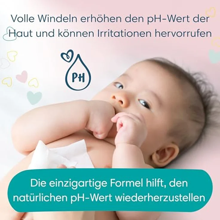 Pampers Sensitive Baby Feuchttücher, 260 Tücher (5 x 52), ohne Duft, für eine sanfte und weiche Reinigung, pflanzenbasierte Fasern, dermatologisch getestet – Bild 3