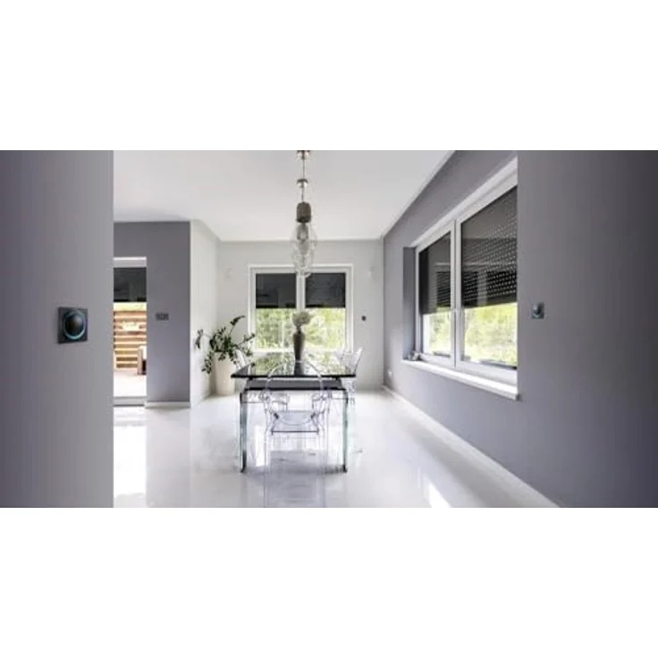 Fibaro Walli Outlet Type E, Intelligente Steckdose mit Repeaterfunktion zur Steuerung elektrischer Geräte, Schwarz – Bild 4