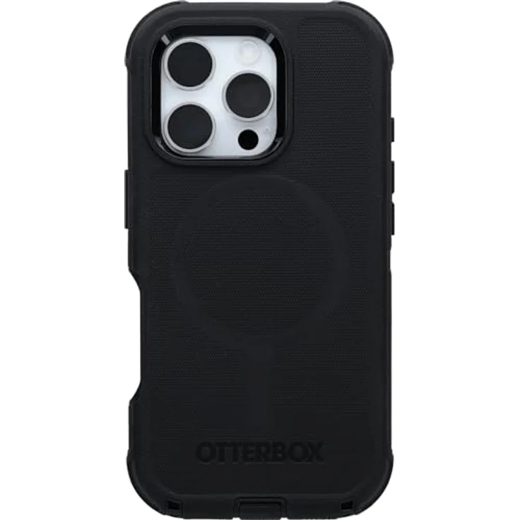 OtterBox Defender Series MagSafe Hülle für iPhone 16 Pro, stoßfest und sturzsicher, 7X militärstandard getestet, Schwarz – Bild 2