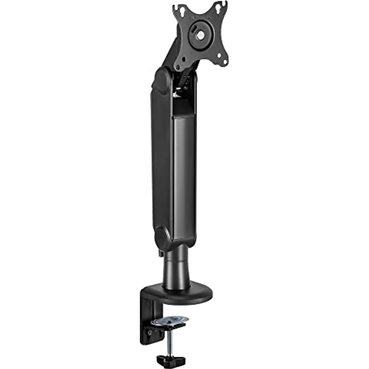 mywall Tischhalterung HL54L, Monitor Tischhalterung für 17-32 Zoll, Befestigung an der Tischplatte, Höhenverstellbar, Neigbar, Drehbar und Horizontal anpassbar mit Federsystem, Belastung 2-8 kg