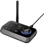 LogiLink BT0062 - Bluetooth 5.0 Audiosender und Empfänger (Transmitter und Receiver) um Nicht-bluetoohfähige Geräte mit Bluetooth auszustatten, 2 Kopfhörer gleichzeitig koppeln, Schwarz