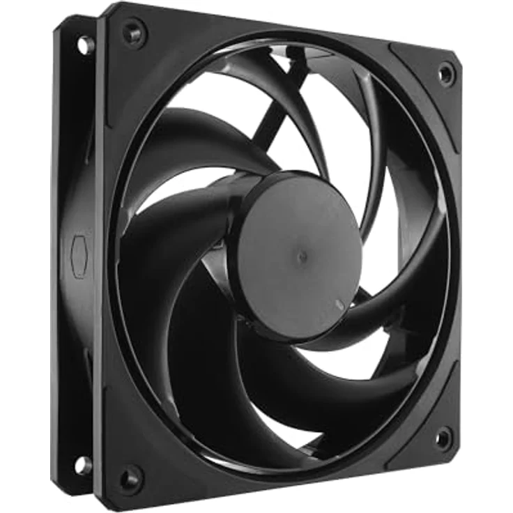 Cooler Master Mobius 120 Black Edition Gehäuselüfter, 120 mm, hohe Leistung, dynamisches Gleitlager, 2050 U/min, PWM-Lüfter, geräuscharmer Lüfter, 63,1 CFM Luftstrom – Bild 3