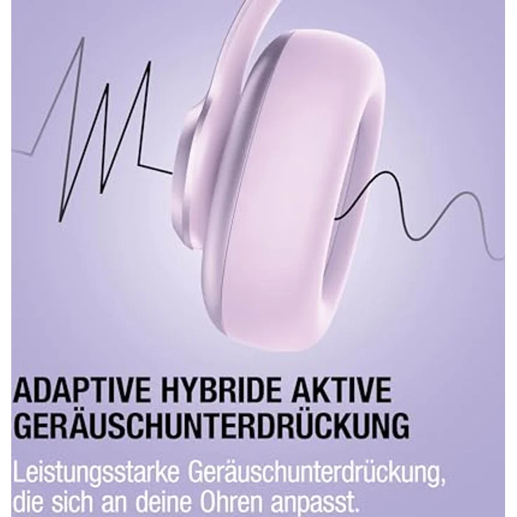 Fresh'N Rebel Clam Ace 2, Kabellose Kopfhörer mit Aktiver Geräuschunterdrückung, 100 h Akkulaufzeit, Dreamy Lilac – Bild 2