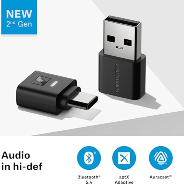 BTD 700 Bluetooth 5.4 Audioadapter mit Auracast, aptX Adaptive, 30 ms Latenz, Plug-and-Play, verlustfreier Klang – Bild 3