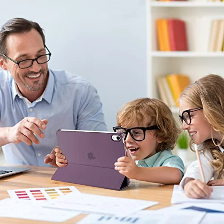 ProCase Hülle für iPad A16 11. Generation 2025 / iPad 10. Generation 2022, Leichte Dünne Hartschutzhülle mit Smart Cover und Auto Wake/Sleep-Funktion - Lila – Bild 3