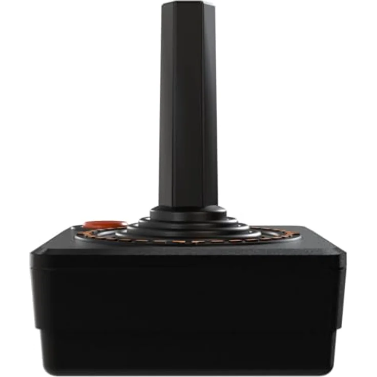 Retro Games Thecxstick, PC Gaming Controller im Retro-Design mit 8-Tasten-USB-Joystick und Analog-Stick, Schwarz – Bild 3