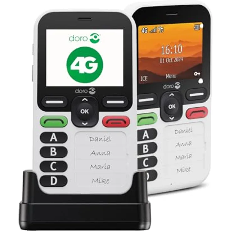 Doro Leva X10 White/Black, Smartphone mit innovativem Design