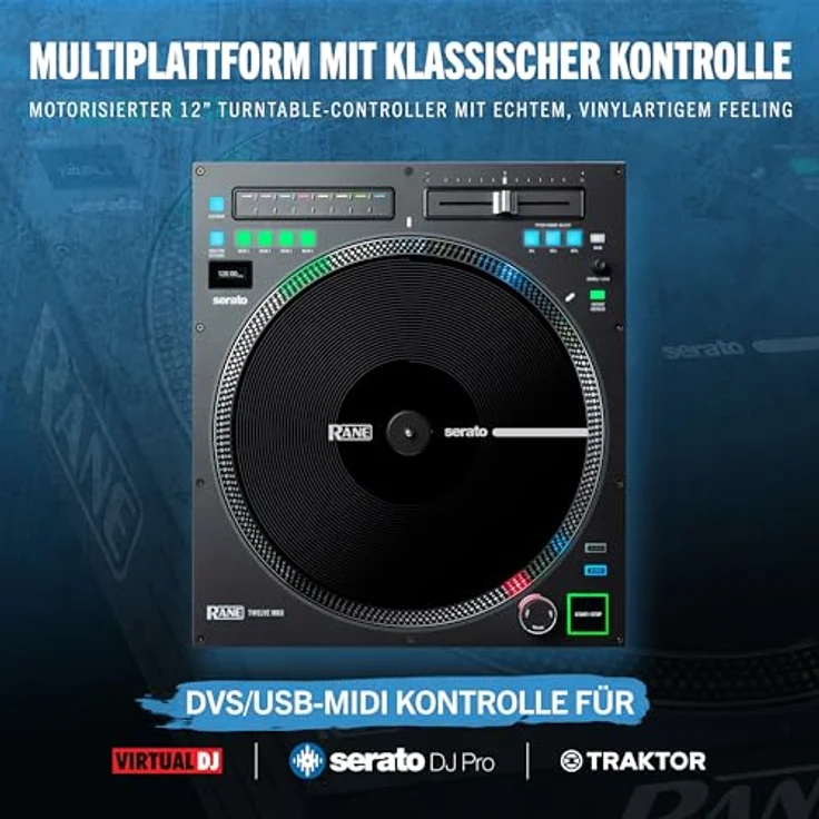 RANE DJ TWELVEMKII 12-Zoll-Motortisch-Controller mit echtem Vinyl-Touch – Bild 3