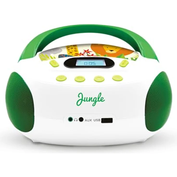 Metronic Radio-CD-Player für Kinder, Ozean, mit USB--SD--AUX-IN-Port Grün-Weiß – Bild 3