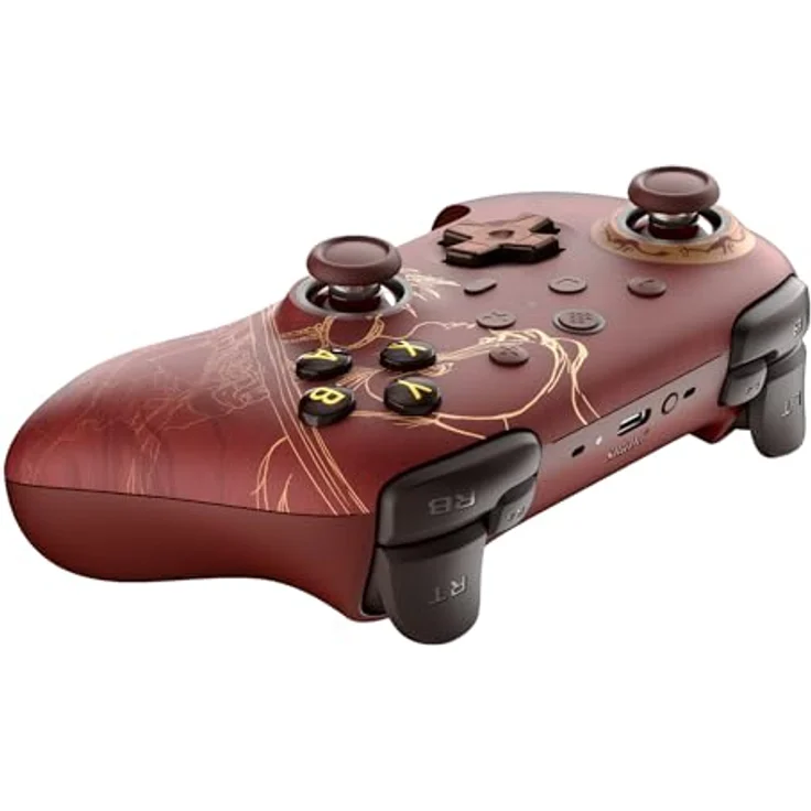 8bitdo Ultimate 2 Wireless Controller Wuchang Edition, Gaming Controller für Android und Windows, rot, mit TMR-Joysticks und RGB-Beleuchtung – Bild 3