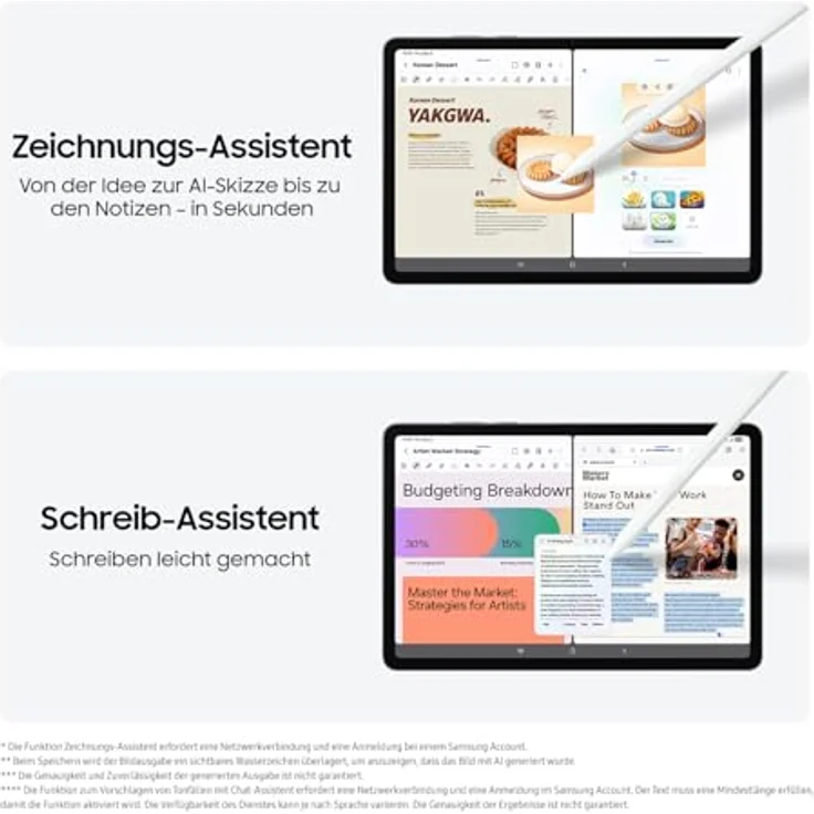Samsung Galaxy Tab S11, AI Tablet, 11 Zoll AMOLED Display, 512 GB Speicher, 12 GB RAM, Wi-Fi, Gray, 3 Jahre Herstellergarantie [Exklusiv auf Amazon] – Bild 4