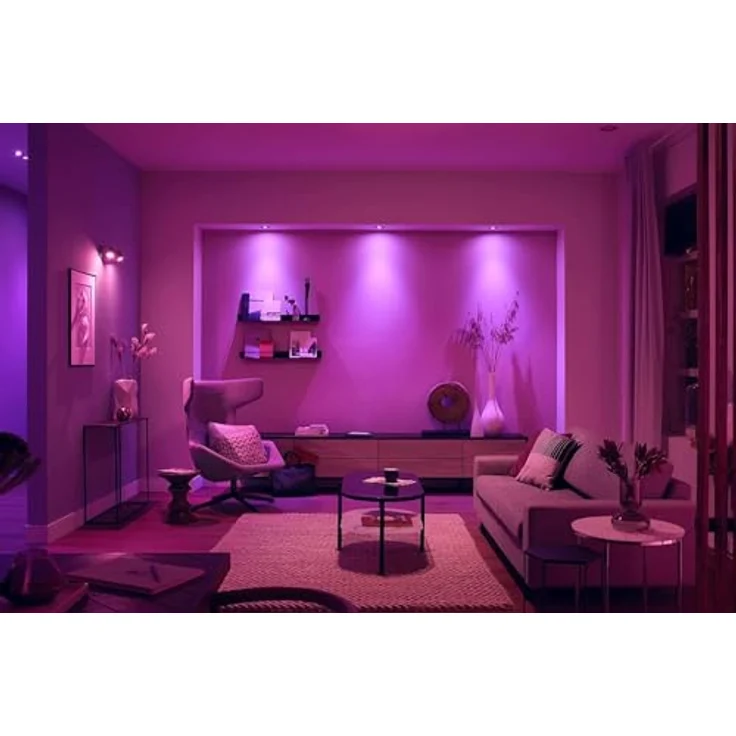 Philips Lighting Hue LED-Deckenstrahler 871951434290300 Hue White & Color Ambiance Centura Einbauspot 3 flg. schwarz 3x350lm GU10 17.1W – Bild 5