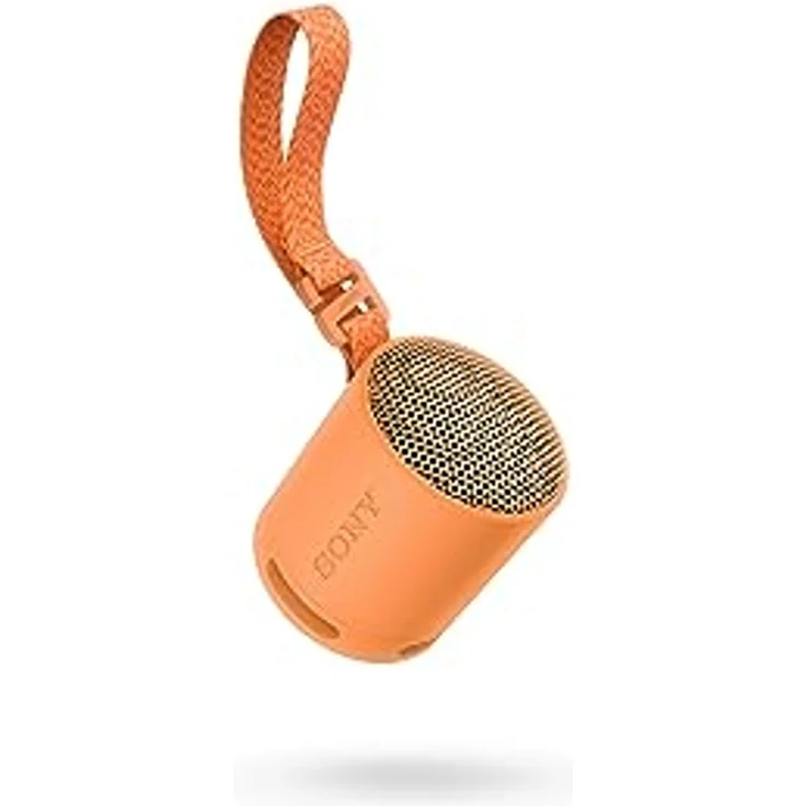 Sony SRS-XB100 - Kabelloser Bluetooth-Lautsprecher, tragbar, leicht, kompakt, Outdoor, Reise-Lautsprecher, langlebig, IP67 wasser- und staubdicht, 16 Std Akku, Trageriemen, Freisprechfunktion, Orange – Bild 2