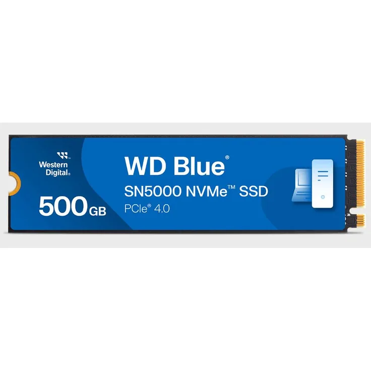 SANDISK WD Blue SN5100 NVMe 500GB, M.2 2280 SSD mit bis zu 6600 MB/s Lese- und 5600 MB/s Schreibgeschwindigkeit