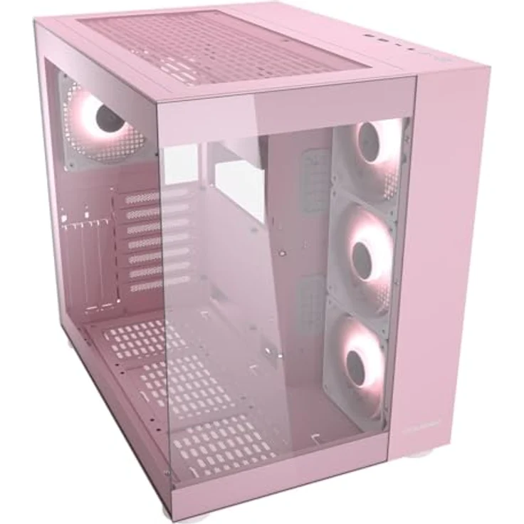 COUGAR Gehäuse Midi-Tower, FV150 ARGB, Pink - Dual Kammer Design, erweiterte Kompatibilität, erweiterte Kühlleistung – Bild 2