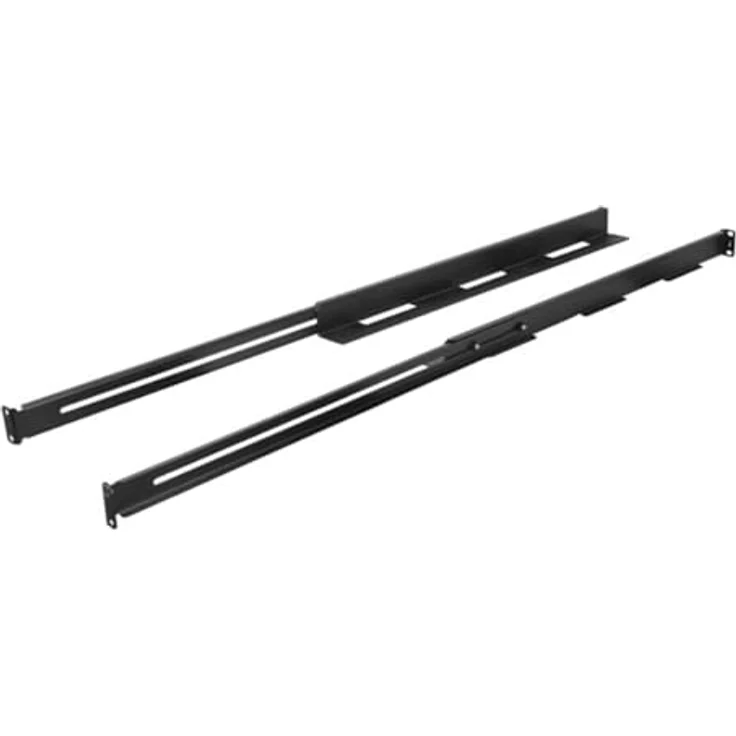 Lanberg AK-1902-B, 1U Sliding Rails aus Stahl, ausziehbar 650-1090 mm, belastbar bis 90 kg, schwarz – Bild 3