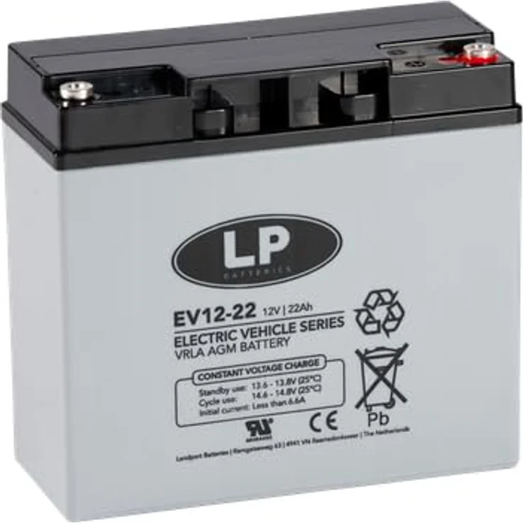 Akkuman.de Landport EV12-22, Akkusatz 5X 12V 22Ah, wartungsfreie VRLA Batterie mit AGM-Technologie, schnelle Aufladung – Bild 2