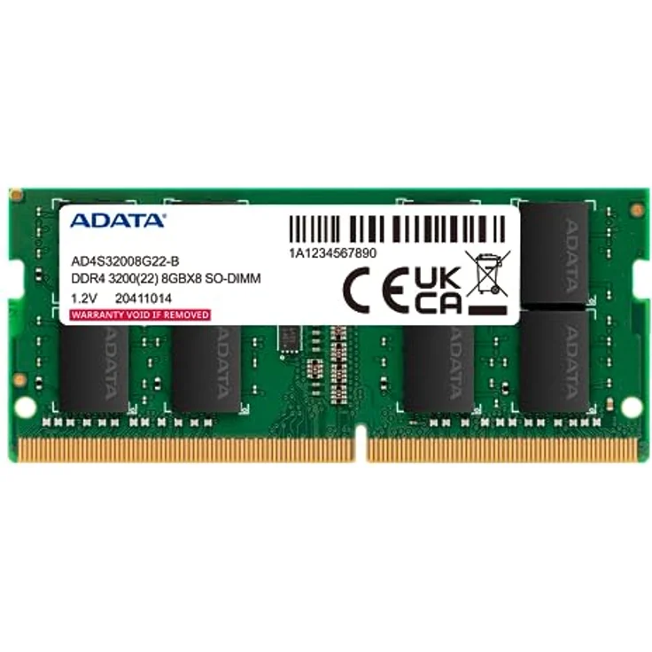 ADATA SO-DIMM 16 GB DDR4-3200 Dual-Kit (2x 8 GB), Arbeitsspeicher für Laptop, 260-pin SO-DIMM, CAS Latenz 22 – Bild 2