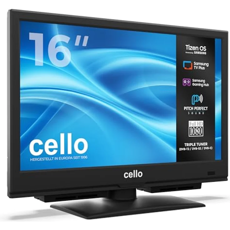 Cello 16″ Tizen OS Smart LED TV (CT626TZH), Full HD mit Triple Tuner, Pitch Perfect Sound, WLAN, Bluetooth und Tizen App Store – Bild 2