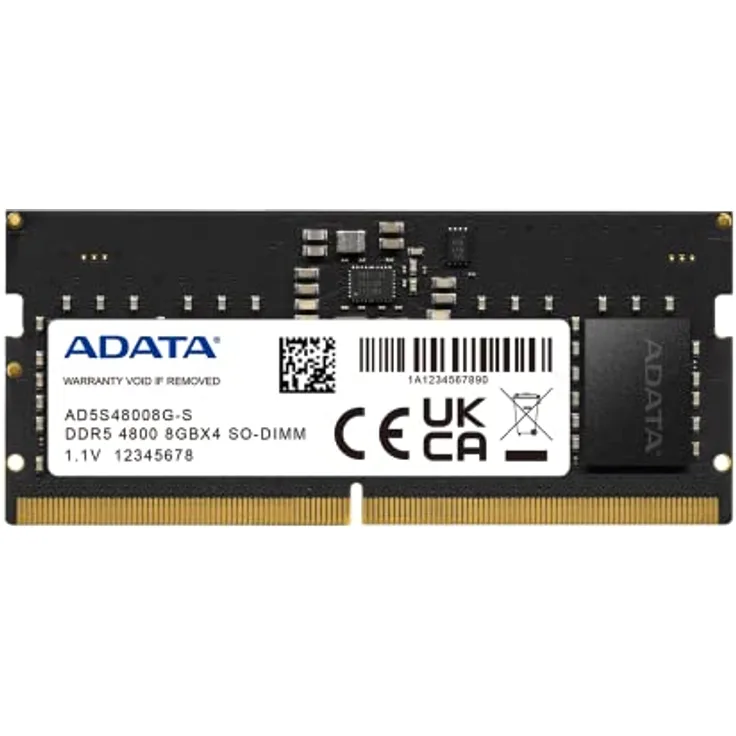 ADATA RAM AD5S48008G-S SO DIMM 8GB 4800Mhz DDR5