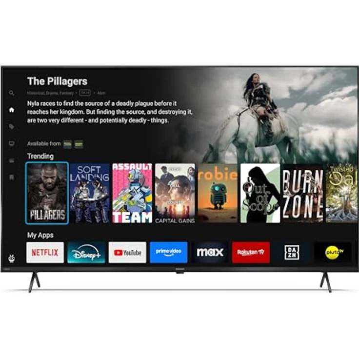 Sharp QLED TV 55HM5745E, 55 Zoll Smart TV mit 4K UHD, Dolby Vision HDR, Dolby Atmos und Triple-Tuner, Powered by TiVo – Bild 2