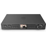 Hama DIT2105SBTX DAB Tuner HiFi Digitalradio Internet Radio FM Tuner Bluetooth Tuner HiFi Internetradio Digitalradio FM WLAN Stereo Receiver Spotify Amazon Music Fernbedienung USB AUX Wecker, schwarz