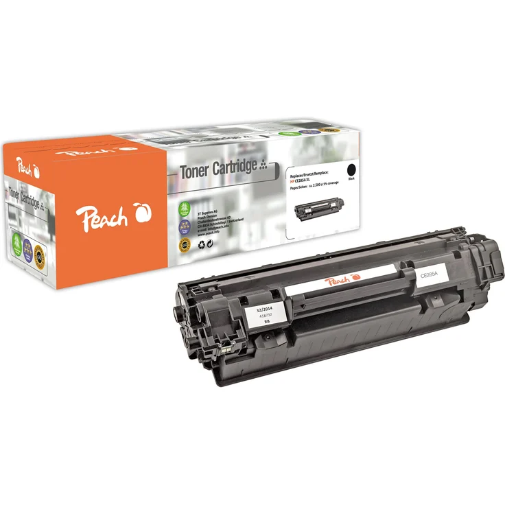 Peach Toner 85a XL (BK) – Hochwertiges Druckermodul für langanhaltende Druckqualität, schwarz