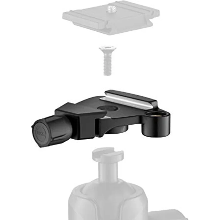 Manfrotto MSQ6T Traveler Top Lock Schnellwechseladapter - Arca-kompatible Plattenvorrichtung für Befree Stative, perfekt für Manfrotto 494 und 496 Kugelköpfe- kompakt und leicht - Aluminium – Bild 5