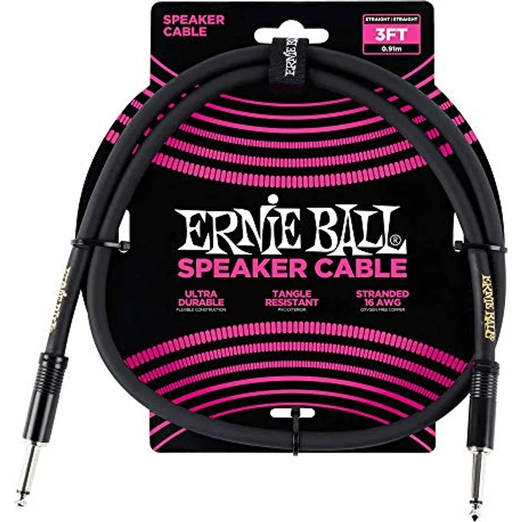 Ernie Ball Lautsprecherkabel, gerade/gerade, 91 cm – Bild 1