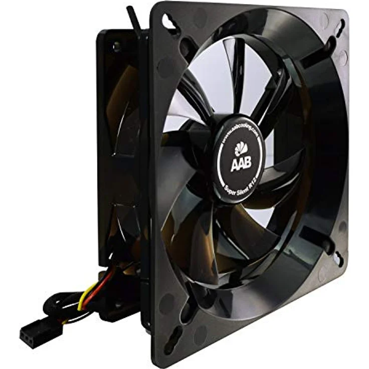 AAB Cooling Fan Adaptor Lüfter Adapter, 120mm auf 140mm schwarz transparent – Bild 6