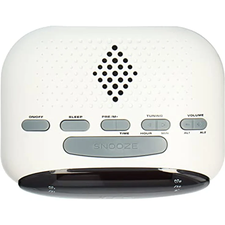 iS ICR-210 Uhrenradio (2X Weckzeiten, Schlummerfunktion, Sleeptimer) weiß – Bild 3