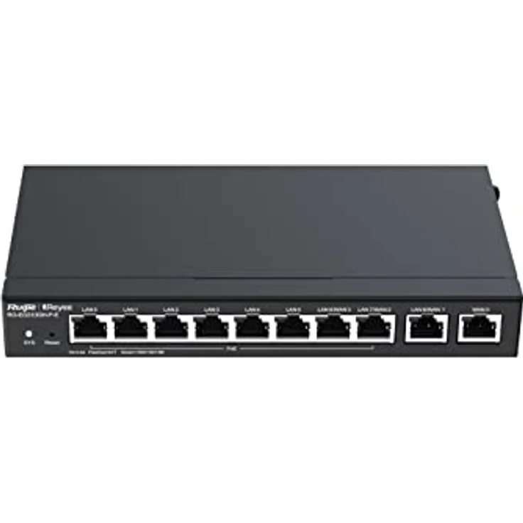 RUIJIE Reyee 10-Port High Performance Cloud Managed PoE Router mit verbesserter Abdeckung und erweiterter Sicherheit, schwarz – Bild 4