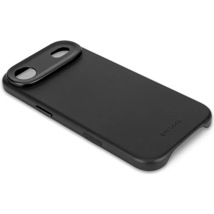 Decoded Lederhülle für iPhone 17 Air, Premium ECCO Leder, MagSafe kompatibel, vollständiger Kameraschutz, metallene Tasten, stoß- und kratzfest, schwarz – Bild 4