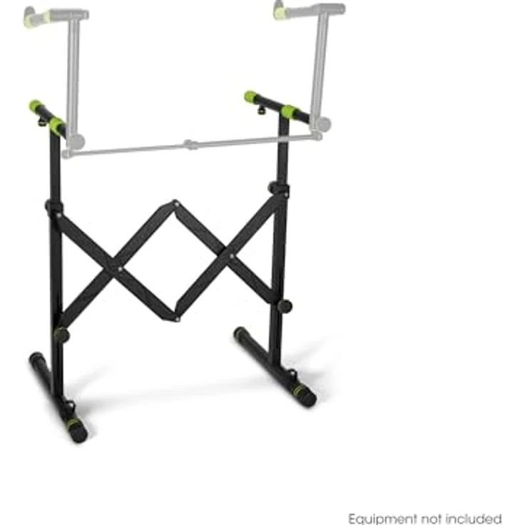 Gravity KS AKS 01 B, Faltbarer Keyboardständer mit Scherenmechanismus, belastbar bis 50 kg, schwarz – Bild 4