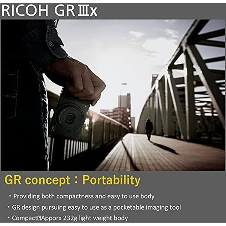 Ricoh GR III x - High-End-Kompaktkamera (24,24 MP, APS-C, Full HD, Autofokus, Wi-Fi, Bluetooth, USB) schwarz – Bild 6