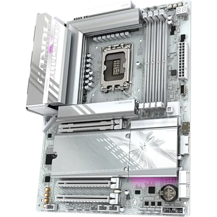 Gigabyte B860 AORUS Elite WIFI7 Ice Mainboard - 14+1+2+1 Phasen VRM, bis zu 9200MHz DDR5, PCIe 5.0, 2x M.2, 2,5 GbE LAN, WiFi 7, USB 4 – Bild 4