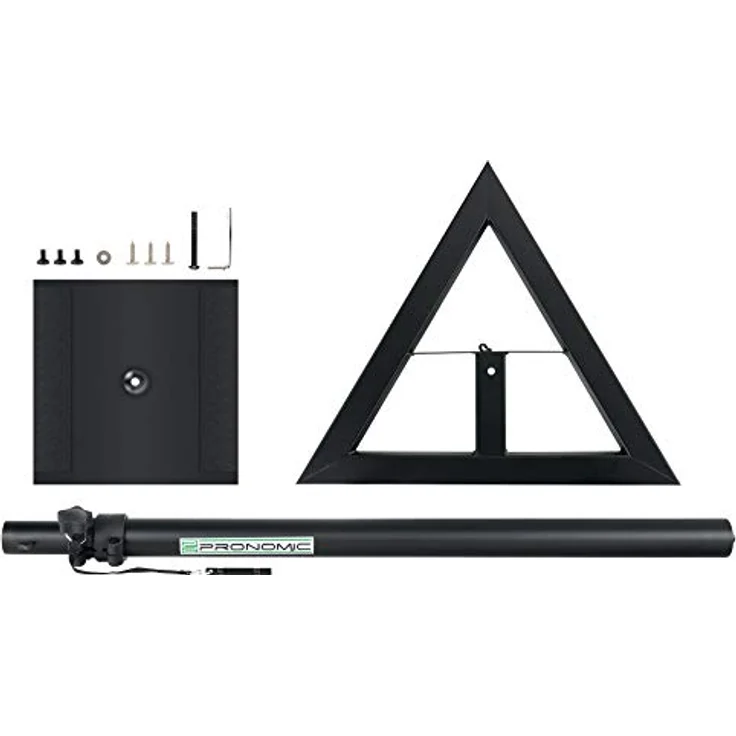 Pronomic SLS-10 Stativ für Studio Monitor Ständer (Höhenverstellbar 80 cm bis 130 cm, Dreiecksbasis, Gummifüße, Dornenfüße-Spikes, Stahl, Trägerplatte mit Gummistreifen) Schwarz pulverbeschichtet  – Bild 10