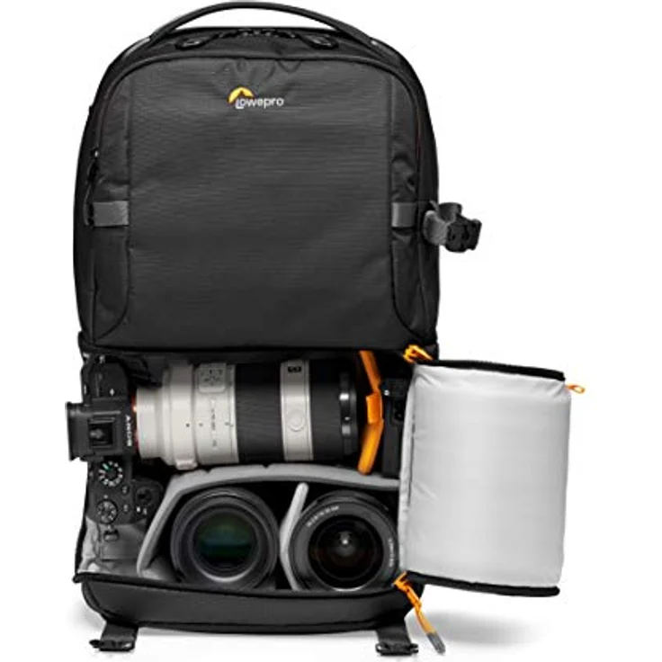 Lowepro Fastpack BP 250 AW III Kamerarucksack - Kameratasche - Fotorucksack für spiegellose und DSLR-Kameras wie Nikon D850, 300D, mit Zugang per QuickDoor, Fach für 13-Zoll-Laptop, Ripstop, Schwarz – Bild 10