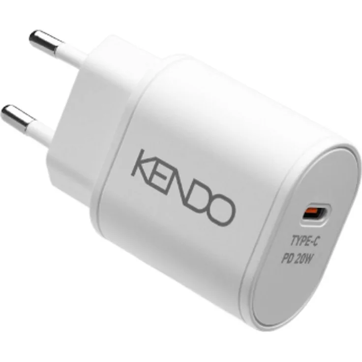 Kendo KDOTR1CPD20W Ladegerät für Mobilgeräte Smartphone Weiß AC Schnellladung Drinnen
