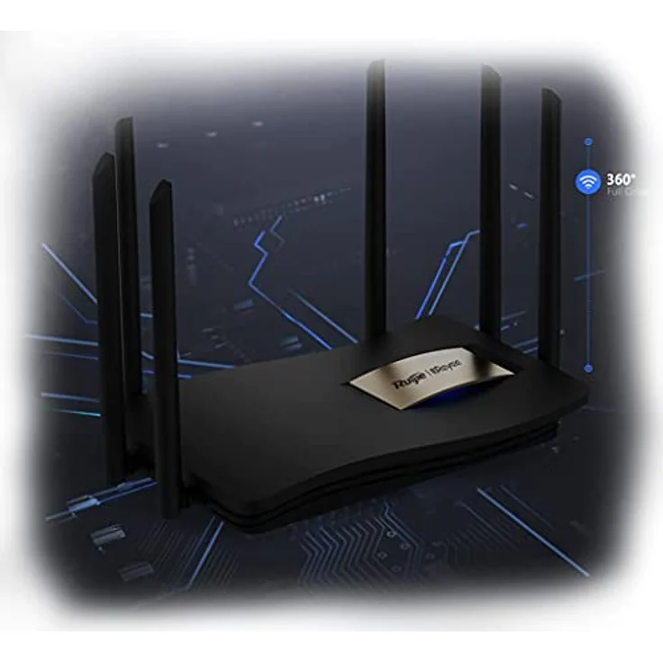 RUIJIE Reyee 1300Mbps Dual-Band Gigabit Router RG-EW1200G-Pro, Robust und langlebig, schwarz - Preisvergleich – Bild 2