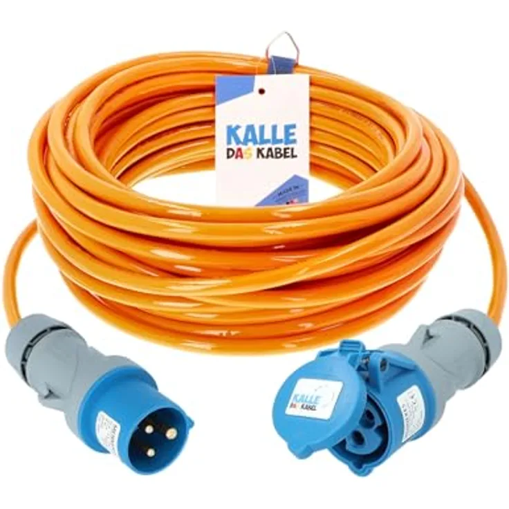 KALLE DAS KABEL CEE Verlängerung Kalle Blue Signal 2,5mm², 10 Meter, Vollpur-Premium-Leitung, hohe Flexibilität -40°C bis +90°C, geruchsneutral, abriebfest