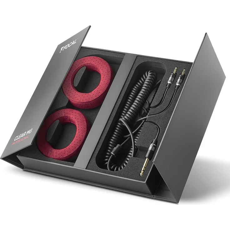 Focal Clear MG Professional Over-Ear-Kopfhörer, Studio-Kopfhörer, schwarz, rot – Bild 5