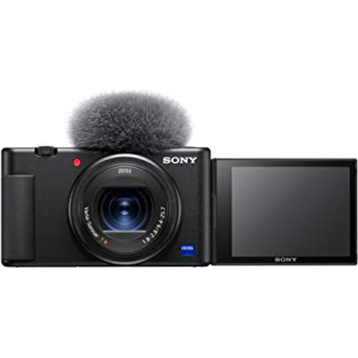 Sony Vlog-Kamera ZV-1 (Digitalkamera, 24-70mm, seitlich klappbares Selfie-Display für Vlogging & YouTube, 4K Video)