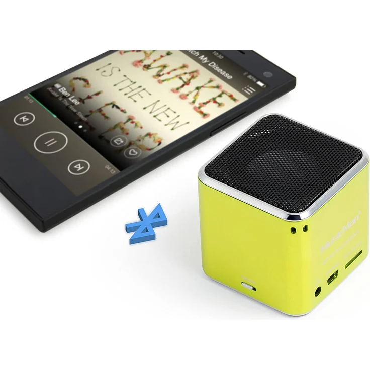 Technaxx MusicMan mini Wireless Soundstation BT-X2 Bluetooth-Lautsprecher mit Kartenleser, grün – Bild 5