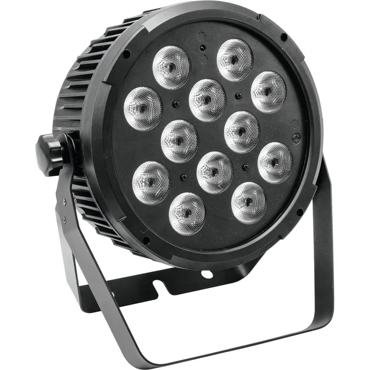EUROLITE LED SLS-12 HCL MK2 Floor | Flacher LED-Scheinwerfer mit RGBAW+UV-Farbmischung, inkl. IR-Fernbedienung