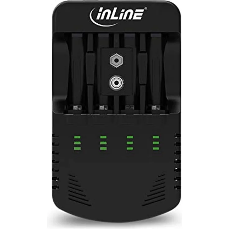 InLine 01286 Ladegerät NiCd+NiMH AA und AAA und 9V Block